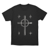 Oskar Linnros Metallic Cross Emblem Unisex T Shirt Black