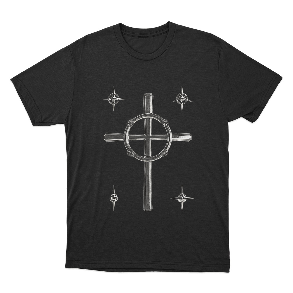 Oskar Linnros Metallic Cross Emblem Unisex T Shirt Black Oskar Linnros Metallic Cross Emblem Unisex T Shirt Black