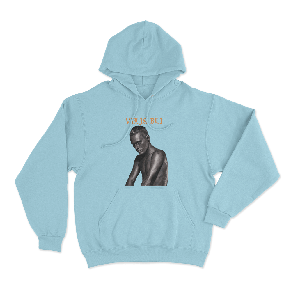 Oskar Linnros Vilja Bli Portrait Unisex Hoodie Sky Blue Oskar Linnros Vilja Bli Portrait Unisex Hoodie Sky Blue